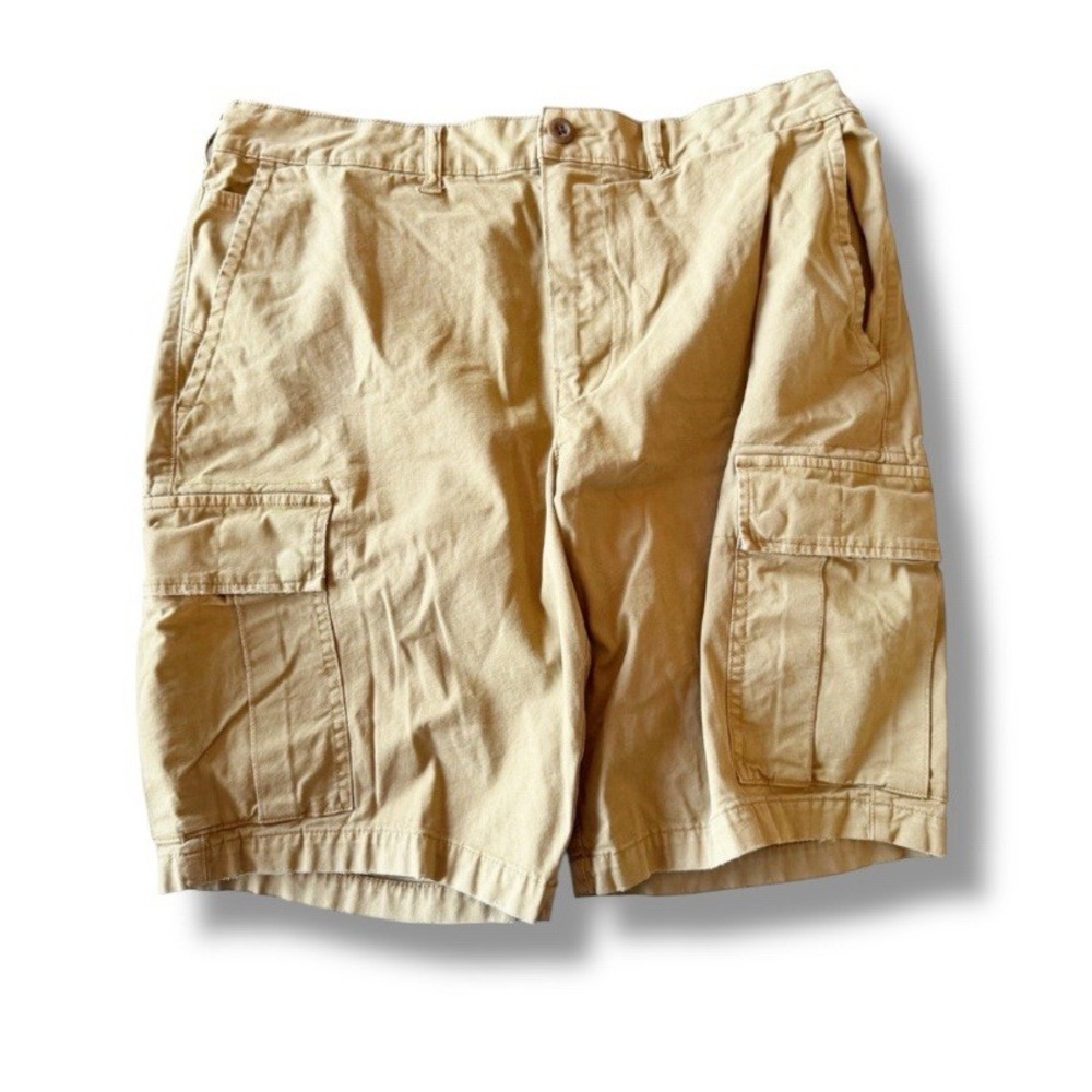 American Eagle Outfitters Cargo Shorts Mens 36 Tan Active Flex Classic 90s Style